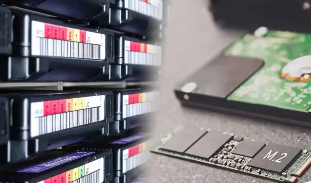 Si pensabas que la única amenaza de los HDD eran los SSD, probablemente no hayas visto aún las nuevas cintas que alcanzan los 580 TB de capacidad. Foto: TechRadar/Avast