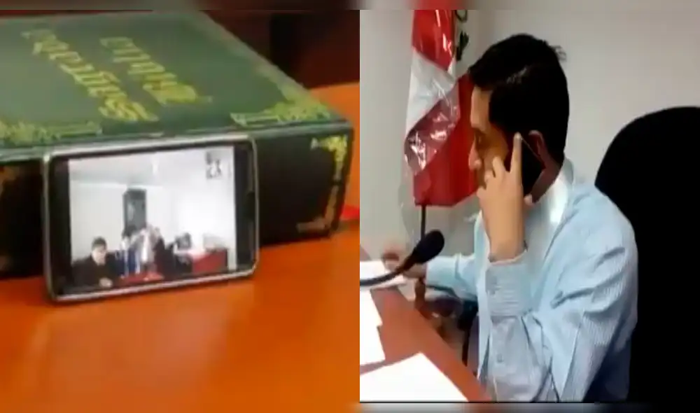 Cajamarca: Juez realiza audiencia vía WhatsApp con su celular [VIDEO]