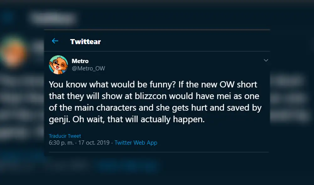 Overwatch 2 sería el nuevo 'branding' de todo el contenido de Overwatch y sería presentado en la Blizzcon 2019.