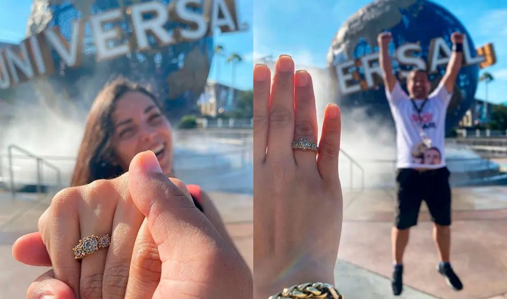 La diseñadora presumió su anillo de compromiso en sus redes sociales. Foto: captura/Instagram