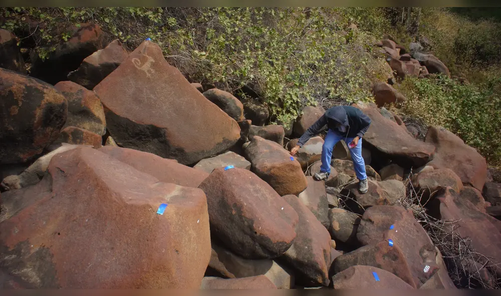 Se realiza el registro y documentación de los más de 400 petroglifos.