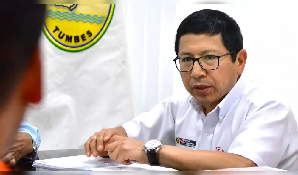 Ministro de Transportes y Comunicaciones, Edmer Trujillo.