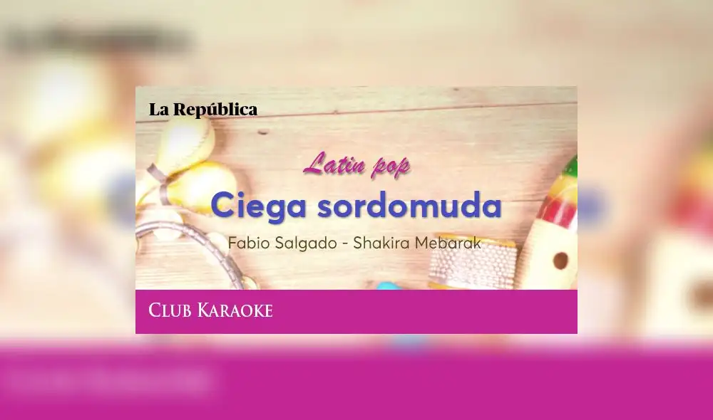 Ciega sordomuda, canción de Fabio Salgado - Shakira Mebarak