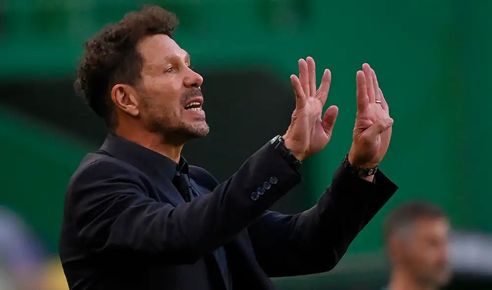 El entrenador argentino Diego Simeone dio positivo en COVID-19. Foto: AFP