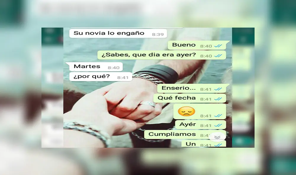WhatsApp: Chica pone excusas para no ver a su novio y él descubre un triste secreto [FOTOS]