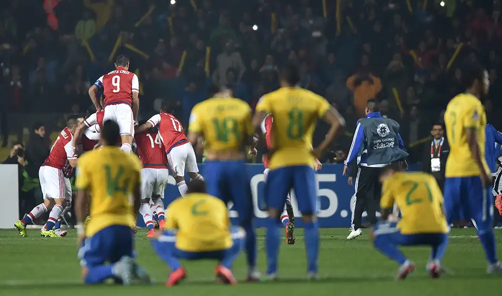 Paraguay eliminó a Brasil de la Copa América 2015 en tanda de penales. | Foto: AFP