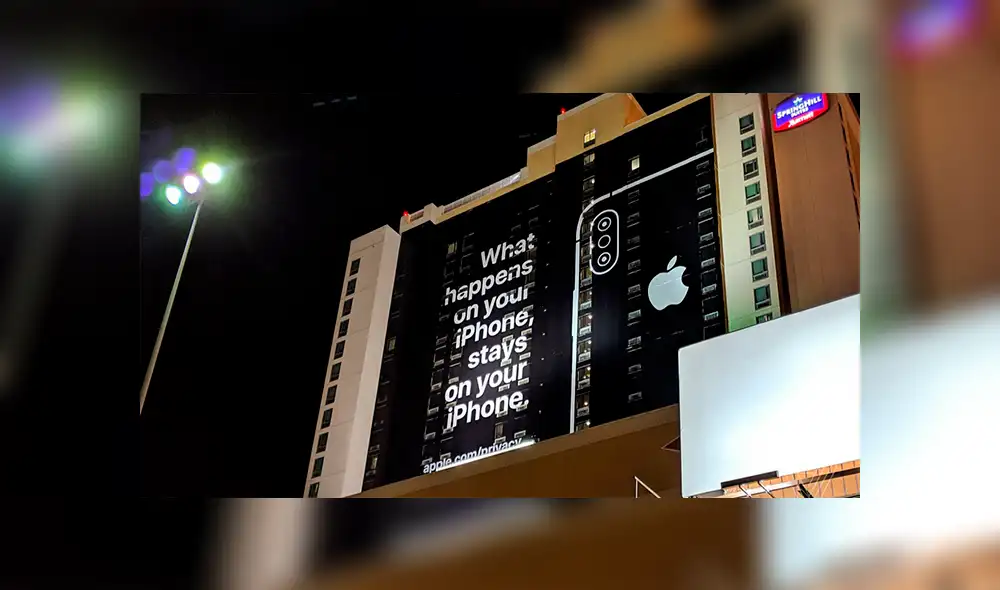 Apple trolea al CES 2019 con pintoresca publicidad en Las Vegas