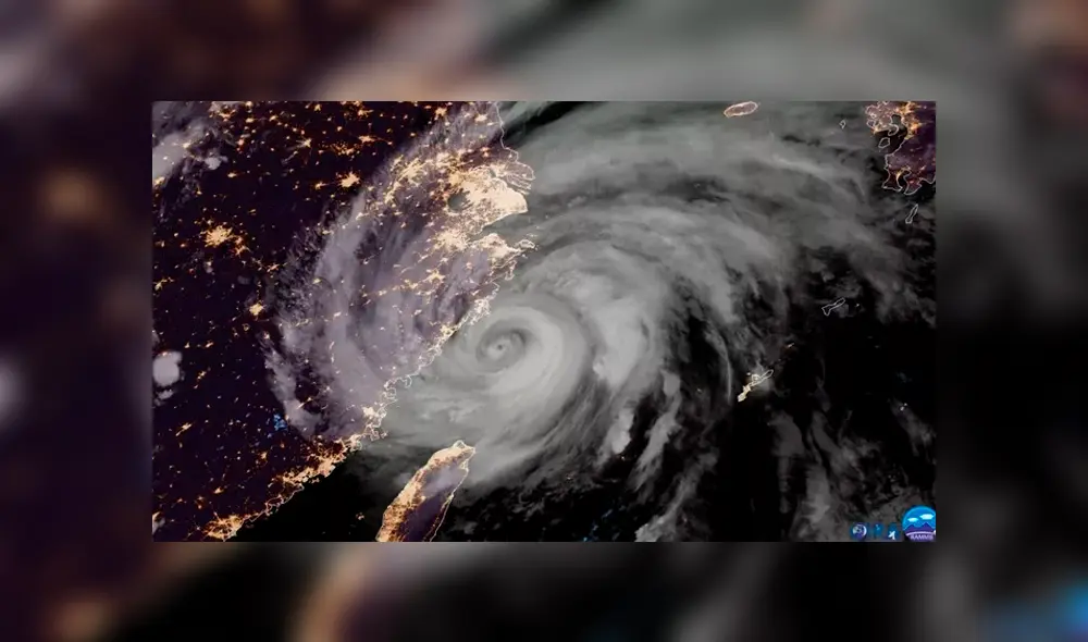 Súper tifón se acercará a las costas de China este sábado. Foto: Twitter Súper tifón se acercará a las costas de China este sábado. Foto: Twitter
