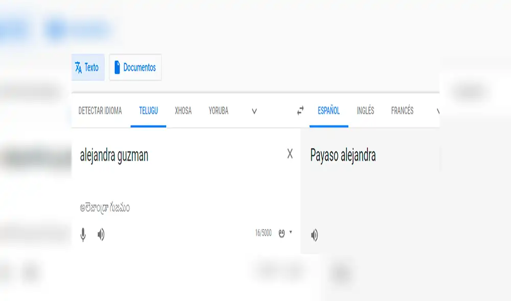 Google Translate: colocan 'Alejandra Guzman' en traductor y resultado enfurece a fans [FOTOS]