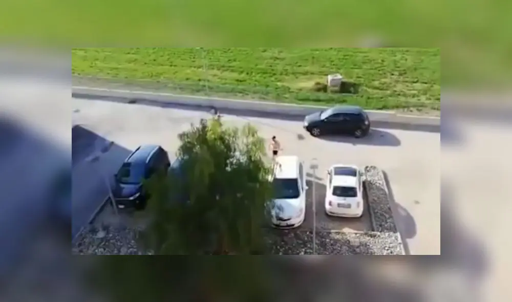 Hombre destruye el auto de vecina que lo reprendió por salir a correr durante cuarentena