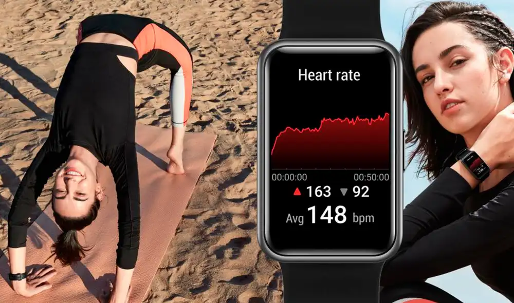 Huawei lanza en Perú el nuevo Huawei Watch Fit, el reloj inteligente que monitorea la saturación de oxígeno en la sangre. Foto: Huawei.