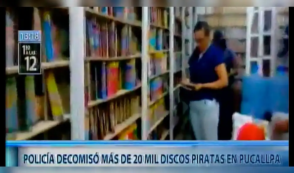 Ucayali: Policía incautó más de 20.000 CD’s y DVD ‘piratas’ [VIDEO]