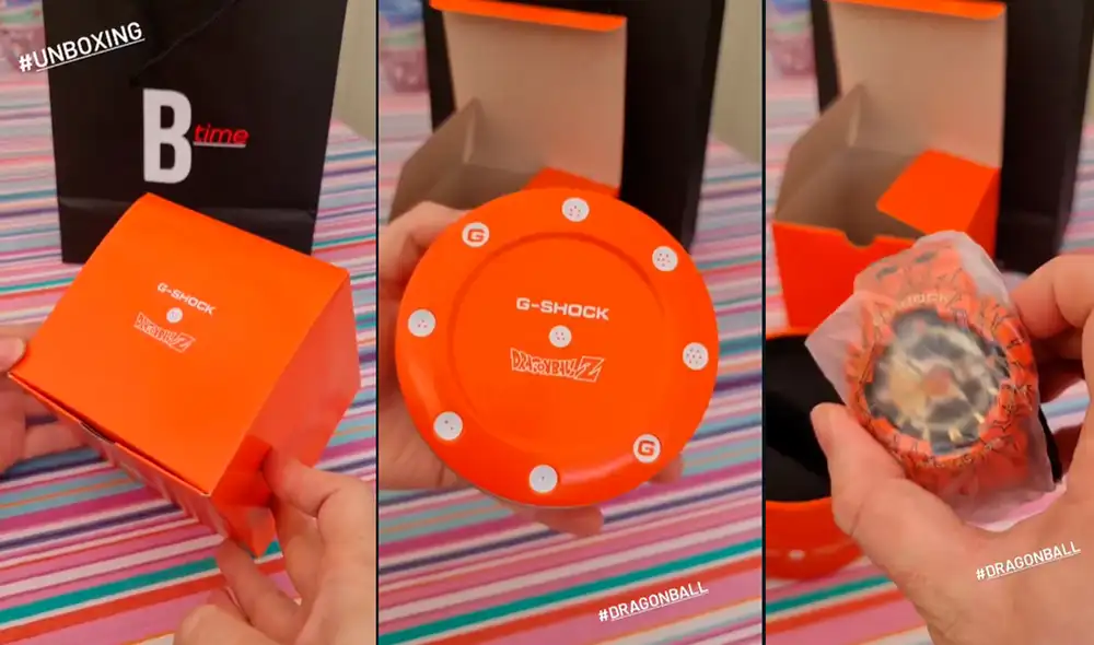 El G-Shock edición especial de Dragon Ball Z cuesta 1.440 soles. Foto captura: Instagram Phillip Chu Joy