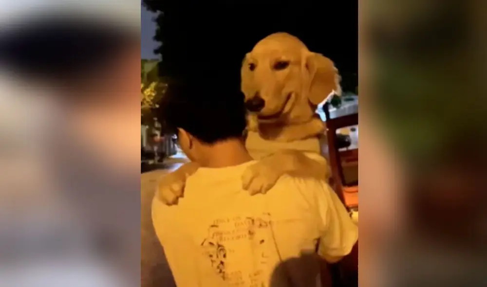 Desliza las imágenes para apreciar la tierna escena que protagonizó un joven junto a su perro durante un paseo. Foto: captura de YouTube Desliza las imágenes para apreciar la tierna escena que protagonizó un joven junto a su perro durante un paseo. Foto: captura de YouTube