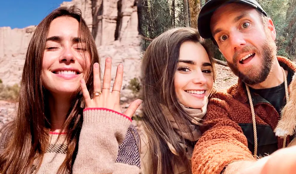Lily Collins y Charlie McDowell mantienen una relación amorosa hace más de un año. Foto: composición / Instagram