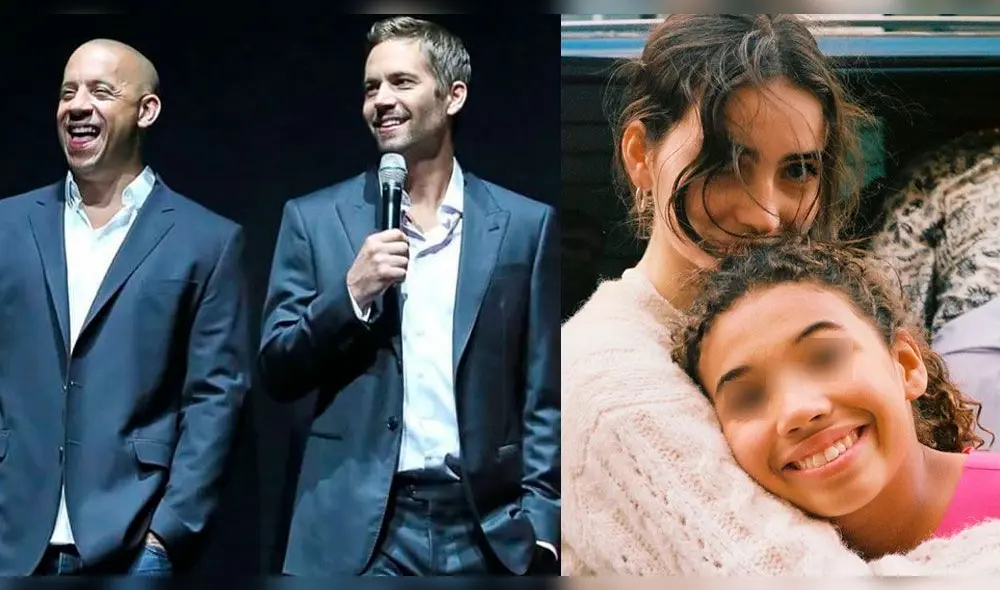 Meadow Walker y la hija de Vin Diesel, Hania Riley, de 11 años. Foto: Composición. Meadow Walker y la hija de Vin Diesel, Hania Riley, de 11 años. Foto: Composición.