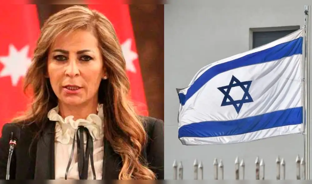 Ministra jordana causa la indignación de Israel por pisar su bandera Ministra jordana causa la indignación de Israel por pisar su bandera