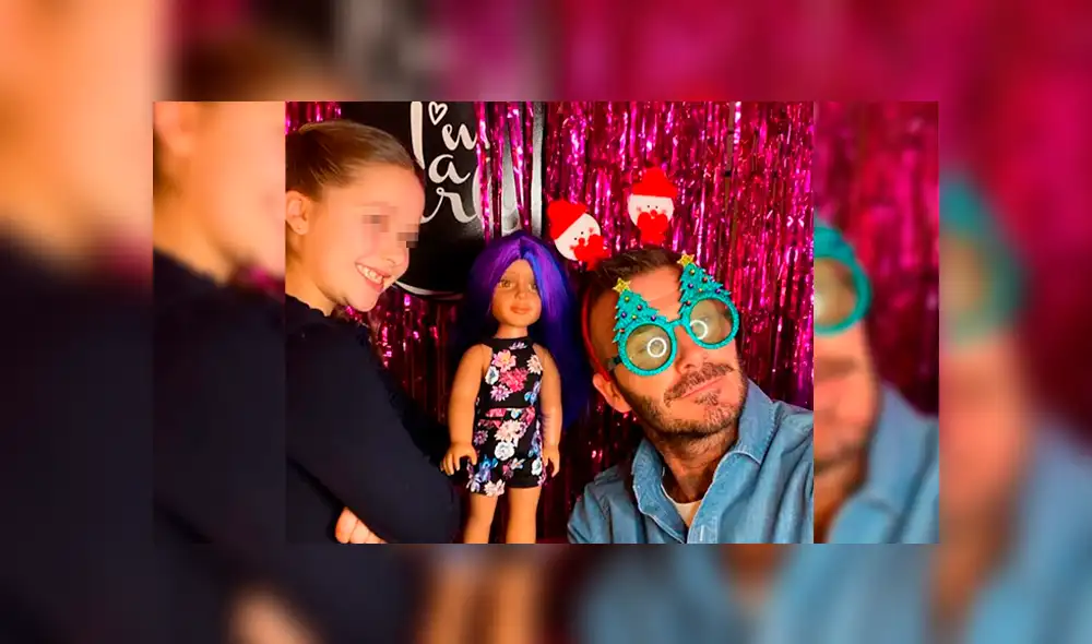 David Beckham junto a su hija. (Instagram)