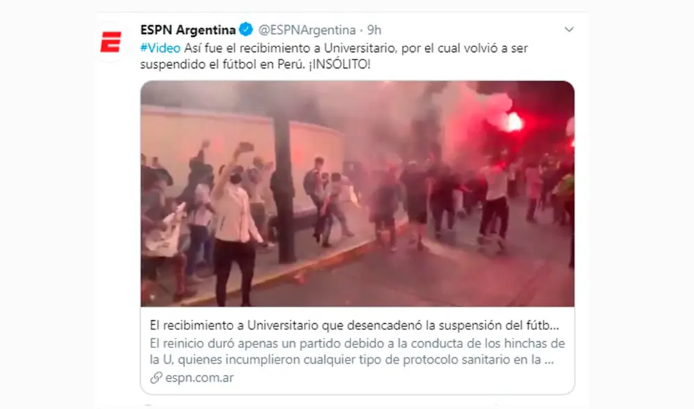 Liga 1 Movistar: medios internacionales informaron la suspensión del fútbol peruano.