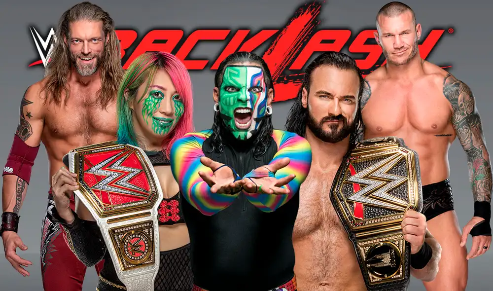 WWE Backlash 2020 EN VIVO HOY con Edge, Asuka, Jeff Hardy, Drew McIntyre y Randy Orton. Foto: WWE