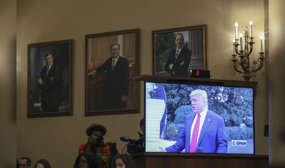 El proceso de destitución de Trump entró en una semana clave en el Congreso. Foto: AFP.