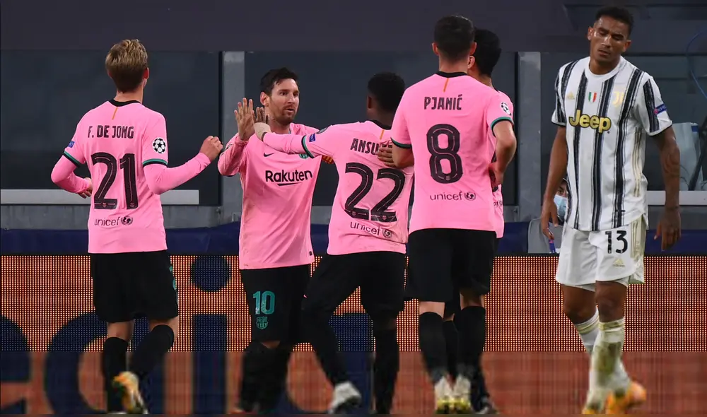 Barcelona y Juventus se enfrentaron en la fecha 2 de la fase de grupos. El partido terminó con una victoria azulgrana. Foto: AFP/MARCO BERTORELLO. Barcelona y Juventus se enfrentaron en la fecha 2 de la fase de grupos. El partido terminó con una victoria azulgrana. Foto: AFP/MARCO BERTORELLO.