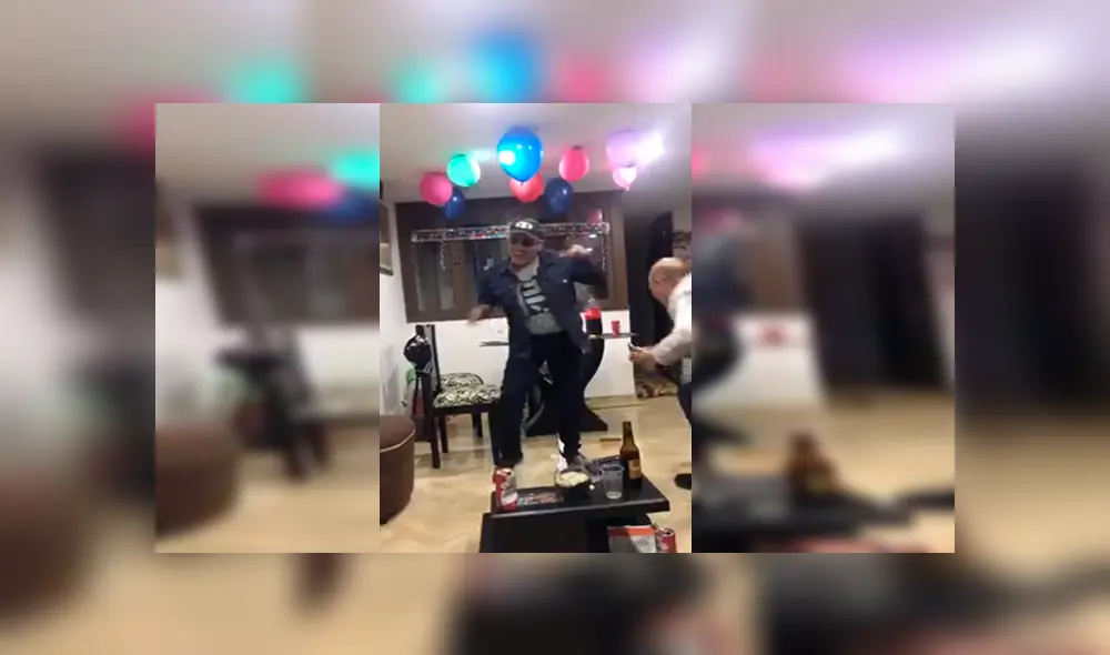 En Facebook, un señor festejó su cumpleaños al lado de sus familiares, pero terminó rompiendo la mesa. En Facebook, un señor festejó su cumpleaños al lado de sus familiares, pero terminó rompiendo la mesa.