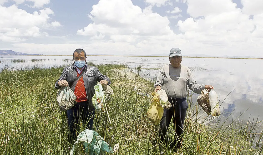 Puno. Ciudadanos de esta región protestan contra la contaminación del río Coata. Foto: Juan Carlos Cisneros/La República