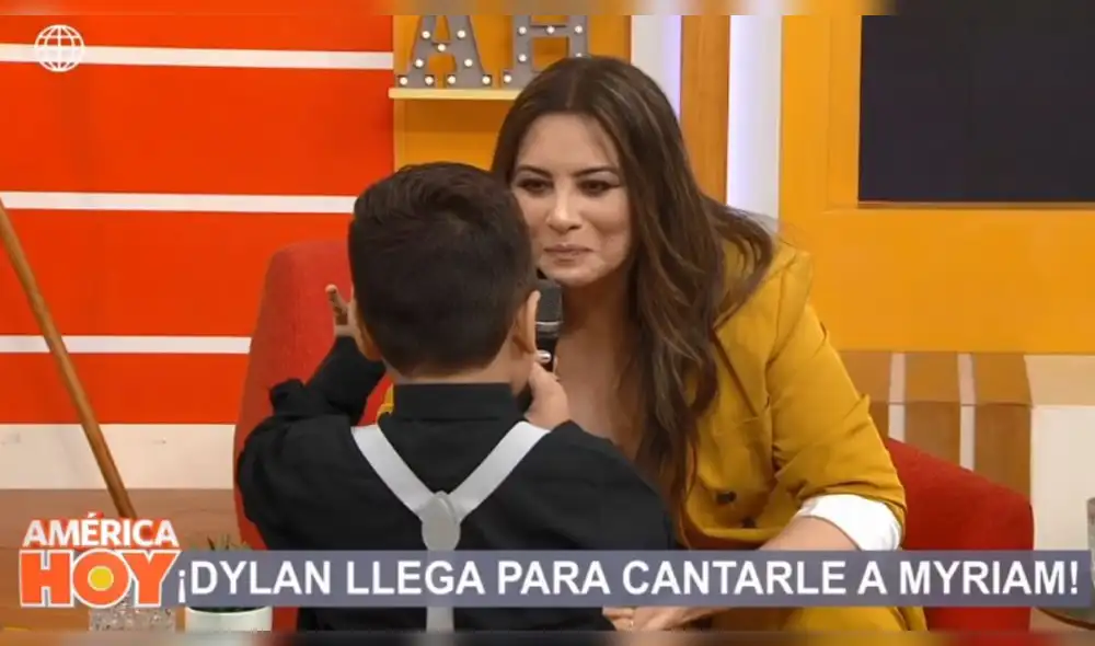El pequeño Dylan cautiva a Myriam Hernández al interpretar su canción