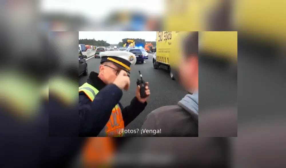 Facebook viral: Policía da incomparable discurso a chofer que tomaba fotos de trágico accidente
