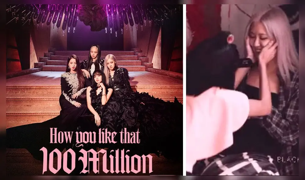 BLACKPINK: Lisa besa a Rosé durante las grabaciones MV "How You Like That": Crédito: Instagram