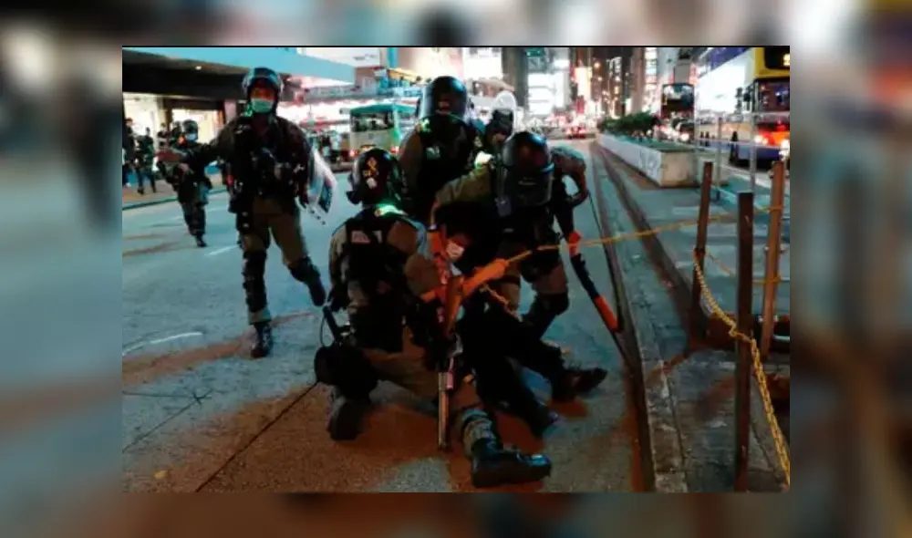 Protestas en Hong Kong. Foto: Reuters Protestas en Hong Kong. Foto: Reuters