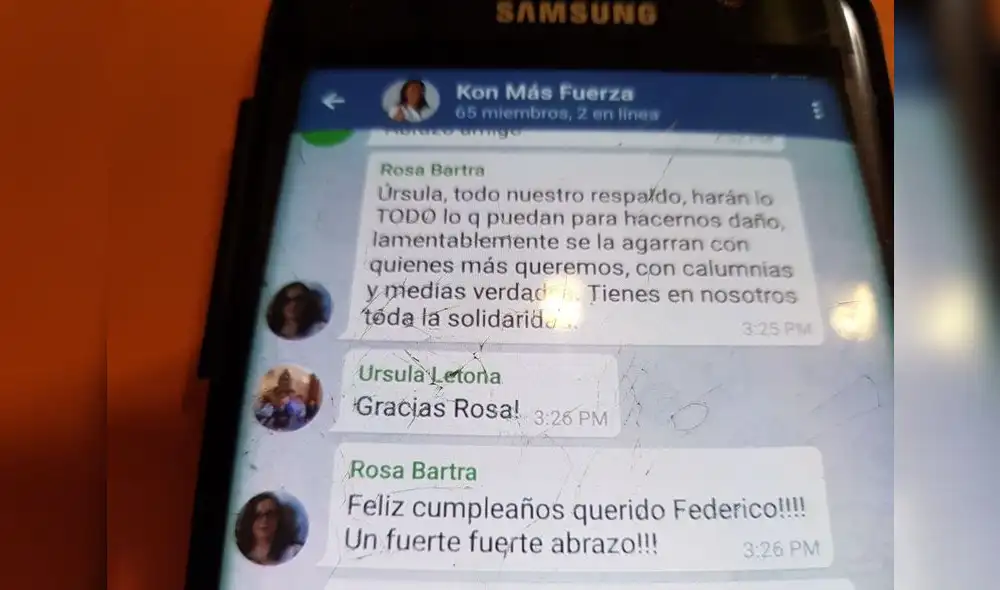 Chat confirma parcialidad de Rosa Bartra en grupo Lava Jato 