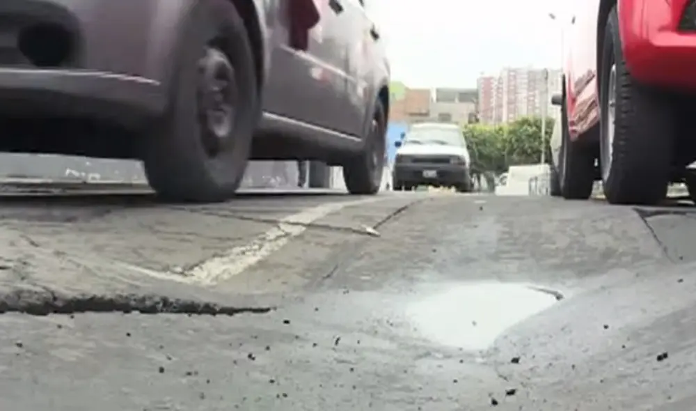 Piden reparación de vías. Foto: Captura.