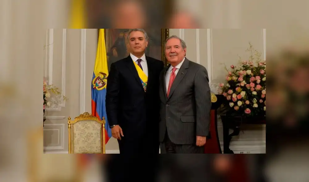 El presidente Iván Duque junto al exministro de Defensa, Guillermo Botero. Foto: Difusión