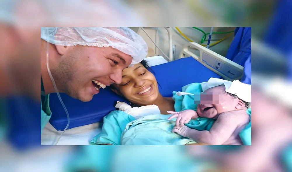 En Facebook, un joven se emocionó hasta las lágrimas al apreciar la sonrisa de su bebé recién nacida. En Facebook, un joven se emocionó hasta las lágrimas al apreciar la sonrisa de su bebé recién nacida.