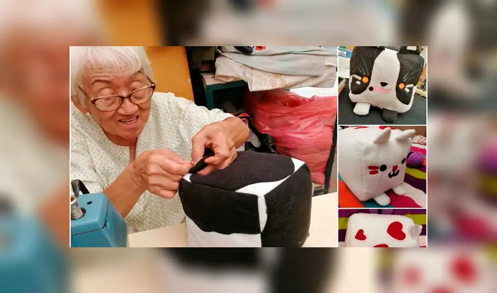 Anciana confecciona peluches para ayudar a albergue. Foto: Facebook