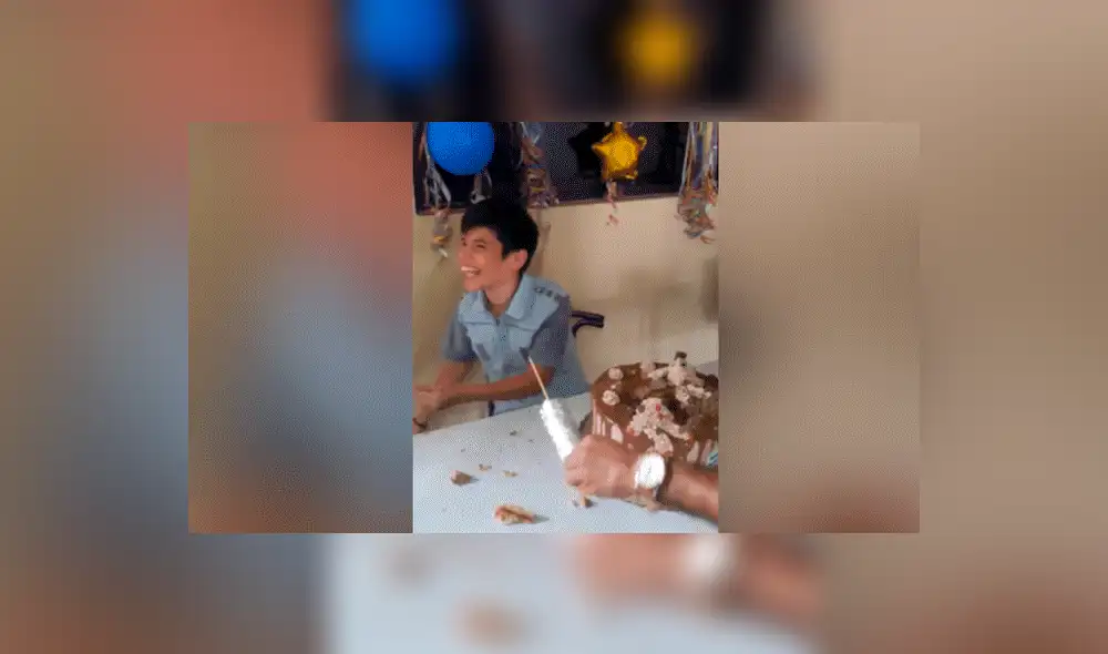 Facebook viral: Cumpleañero corta su torta y descubre el regalo escondido en su interior 