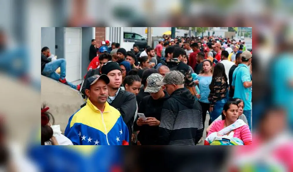 Venezolanos en Perú. Foto: AFP.