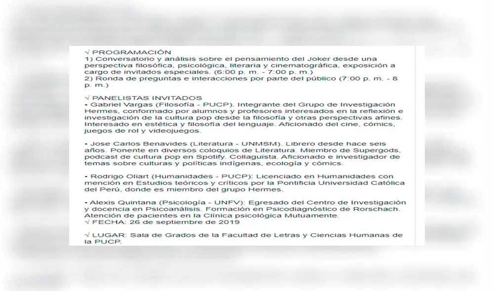 PUCP: Se anuncia conversatorio centrado en The Joker: sobre la locura, la maldad y el bien [VIDEO]