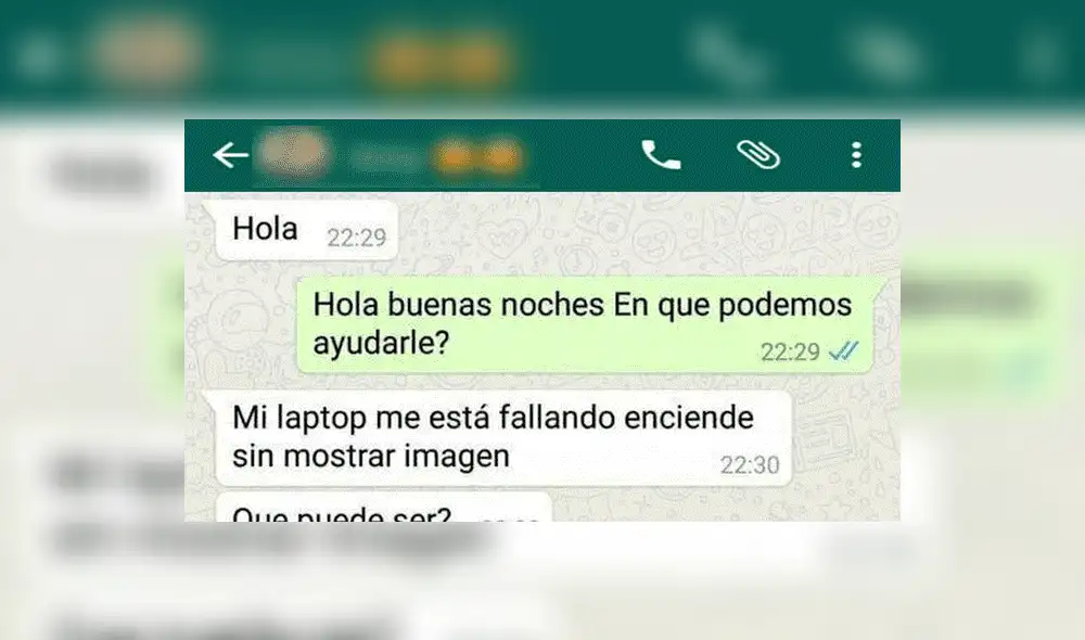 WhatsApp: pide ayuda a técnico para que arregle gratis su laptop, pero fue 'troleado' [FOTOS]