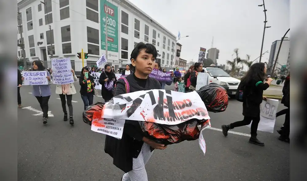 Marcha a un año de la muerte de Eyvi Ágreda [FOTO]