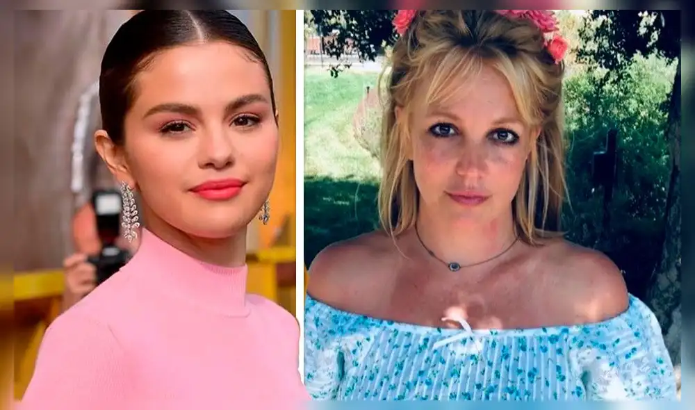 Selena Gomez alabó la belleza de Britney Spears, luego de que la cantante se mostrará con un maquillaje más natural. Crédito: fotocomposición