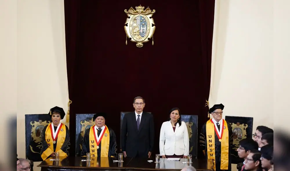 Presidente Vizcarra inauguró año académico de universidad San Marcos [FOTOS]