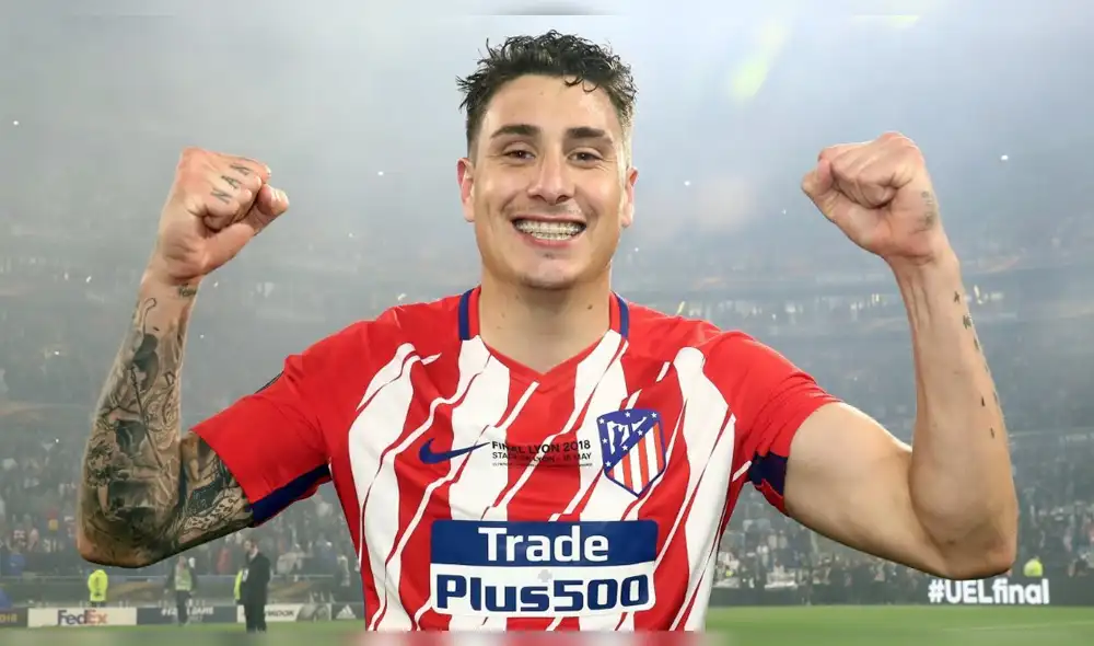 José María Giménez celebró Supercopa bebiendo cerveza desde el mismo trofeo [VIDEO]