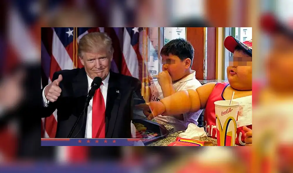Donald Trump ordenó que las escuelas incluyan otra vez comida chatarra, pese a los problemas de obesidad infantil. Foto: Composición Donald Trump ordenó que las escuelas incluyan otra vez comida chatarra, pese a los problemas de obesidad infantil. Foto: Composición