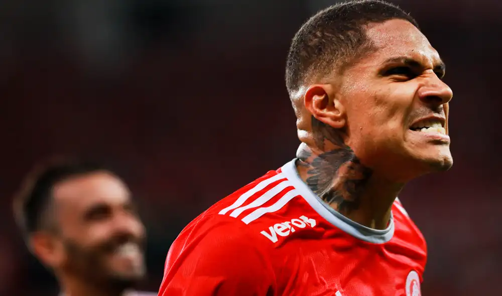 Paolo Guerrero marcó un doblete y dio una asistencia en la victoria del Internacional sobre la U. Católica por la Copa Libertadores 2020. | Foto: AFP