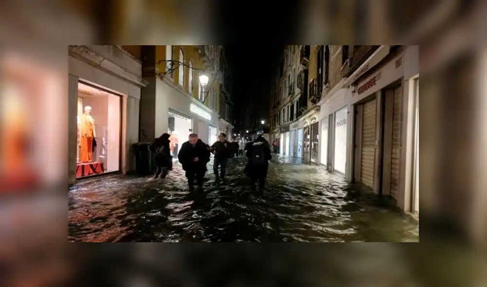 Inundación en Venecia afecta al 85% de la ciudad. Foto: Difusión Inundación en Venecia afecta al 85% de la ciudad. Foto: Difusión