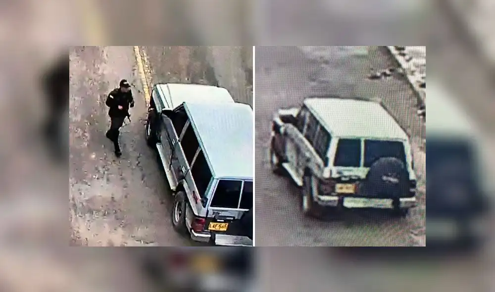 Las primeras imágenes del coche bomba ingresando a la escuela de policías en Colombia