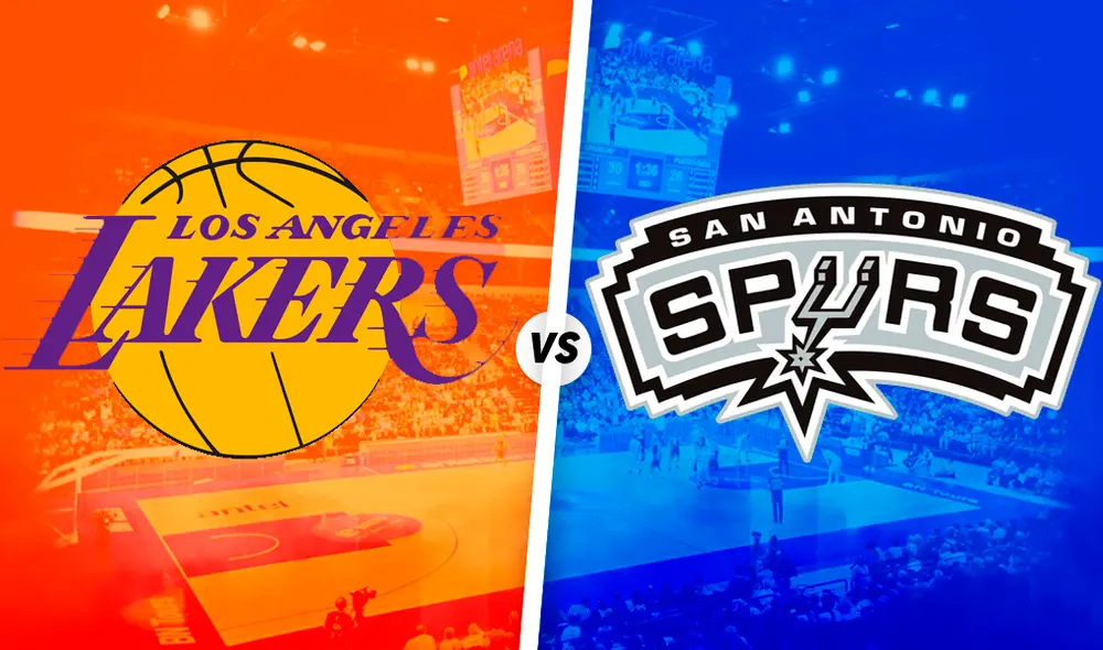 Lakers enfrentan a los Spurs por la NBA.